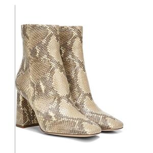 Women’s Snake Print Sam Edelman Square Toe Booties Size 10